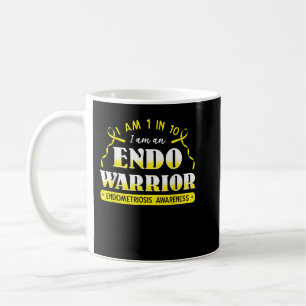 Mug Endo Warriose Endometriose Ruban Jaune Uterus En
