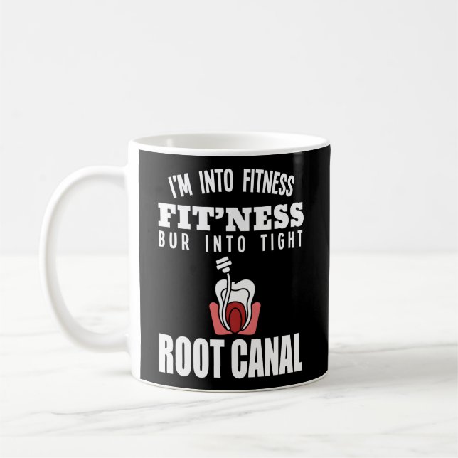 Mug Endodontiste Chirurgien Je Suis En Fitness Dentist (Gauche)