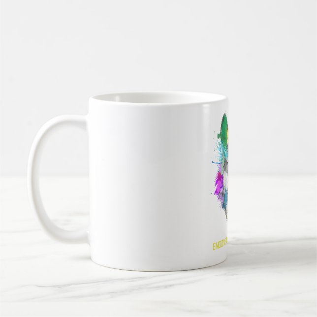 Mug Endometriose Sensibilisation Ribbon Cadeaux de sou (Gauche)