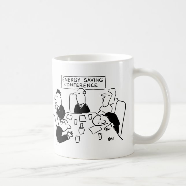 Mug Endormi à la conférence sur les économies d'énergi (Droite)