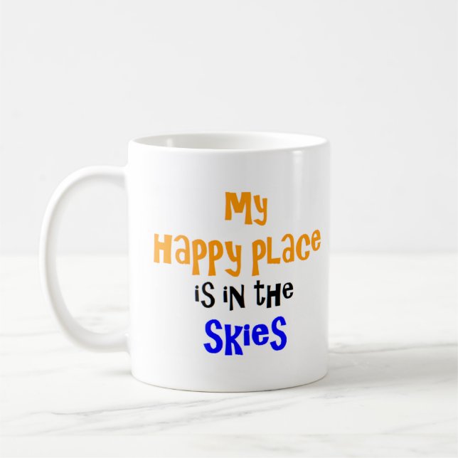 Mug endroit heureux dans le ciel (Gauche)