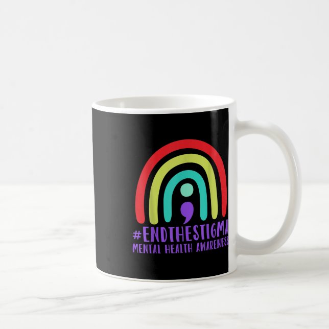 Mug #endthestigma - Semicolon de sensibilisation à la  (Droite)