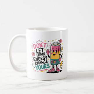 Mug énergétique positif | Coupe de café de batteri