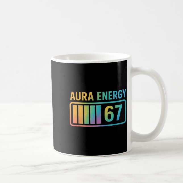 Mug Énergie Aura 67 Gen Alpha 6 7 Meme Rizz Infini St (Droite)
