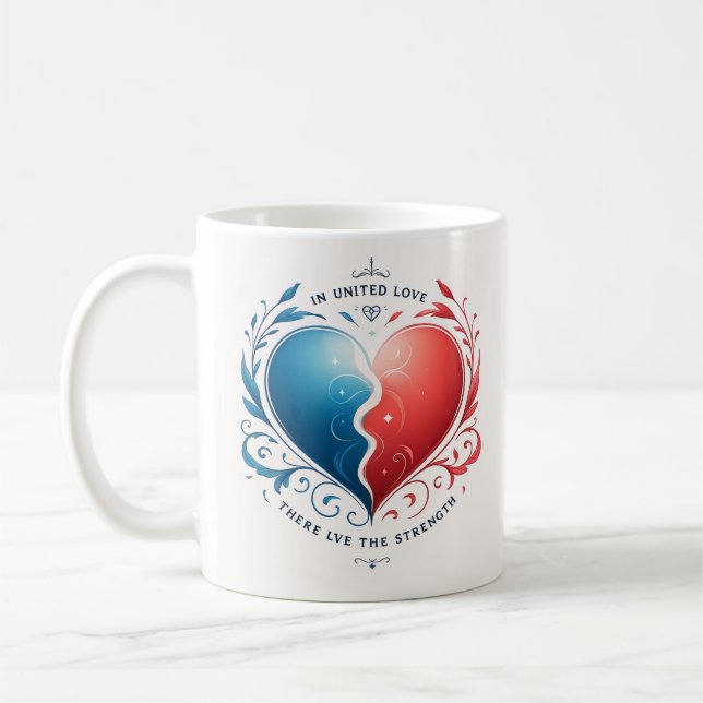 Mug Énergie cardiaque audacieuse - Conception de la Mu (Gauche)