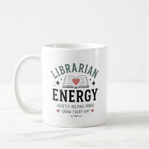 Mug Énergie de bibliothécaire aidant les esprits grand