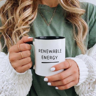 Mug Énergie renouvelable – Café écologique mignon et d