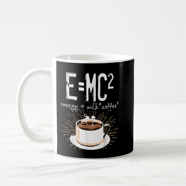 Mug Energy Milk Coffee Funny Chemistry Science (Gauche)