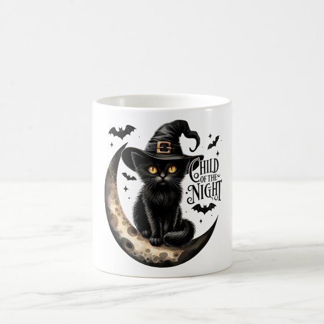 Mug Enfant amusant de la chatte de nuit Halloween  (Centre)
