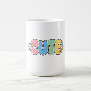 Mug Enfant avec Typographie Pastel Mignonne