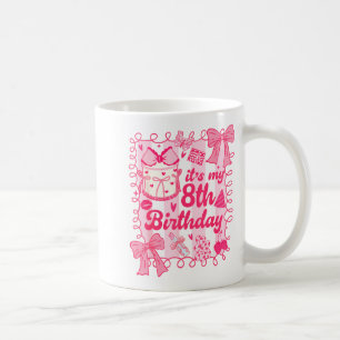 Mug Enfant c'est mon 8ème anniversaire Coquette Aesthe