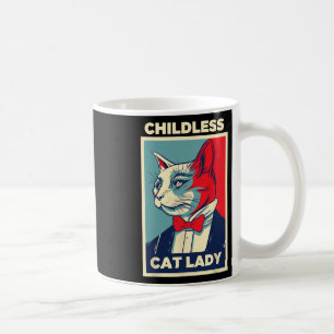 Mug Enfant Chat Lady 2024 Drôle Amoureux des chats Mam