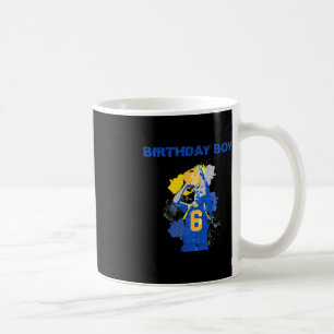 Mug Enfant De 6 Ans Garçon Bleu Et Jaune Basketbal