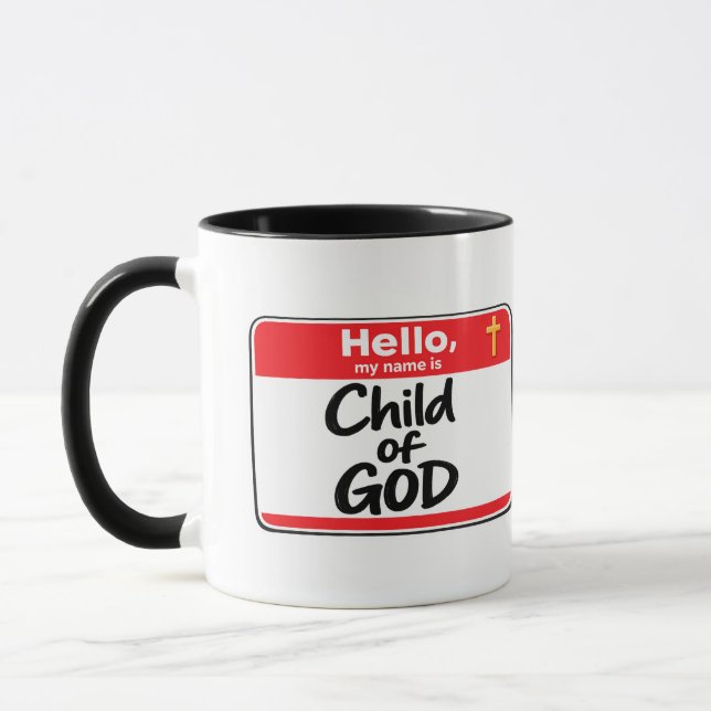 Mug Enfant de DIEU - Badge de nom (Gauche)