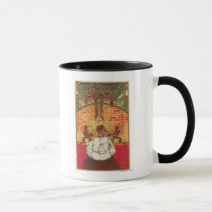 Mug Enfant devant la cheminée