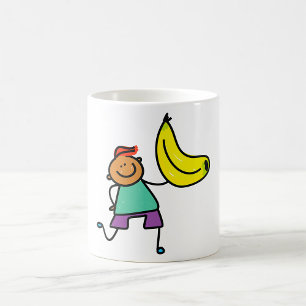 Mug Enfant joueur tenant une grosse banane jaune