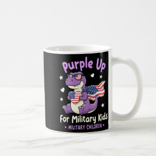 Mug Enfant militaire dinosaure violet pour militaire
