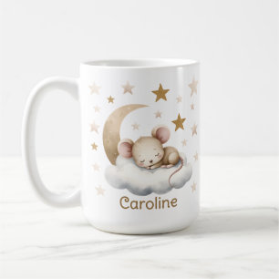 Mug Enfant Nom Souris Douce Endormie