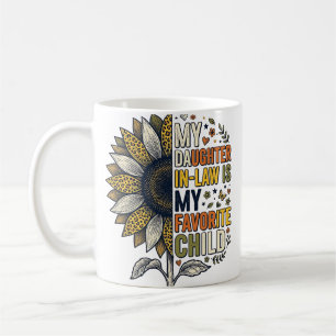 Mug Enfant préféré de la belle-fille Tournesol Vintage