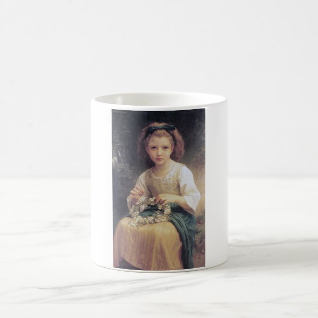 Mug Enfant tressant une couronne, Bouguereau (Centre)