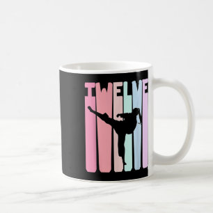 Mug Enfants 12e anniversaire Taekwondo Karaté Rétro Fi