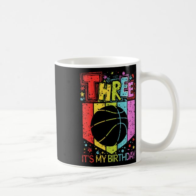 Mug Enfants 3e anniversaire Garçon fille 3 ans Sketll  (Droite)