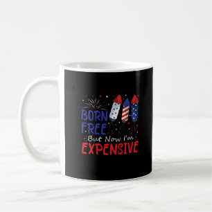 Mug Enfants 4 juillet né libre mais maintenant je suis