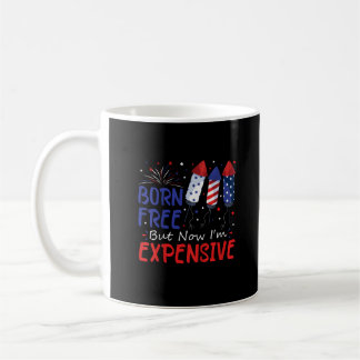 Mug Enfants 4 juillet né libre mais maintenant je suis