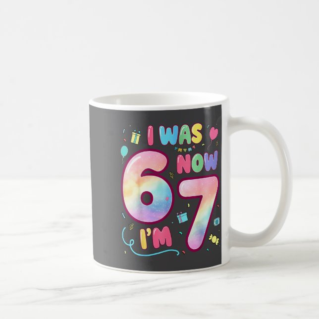 Mug Enfants 7 ans Anniversaire J'avais 6 ans Maintenan (Droite)