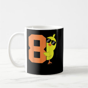 Mug Enfants 8e anniversaire poulet à thème 8 ans B