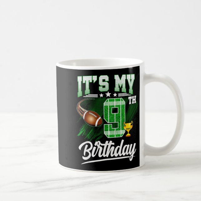 Mug Enfants 9 ans C'est mon 9ème anniversaire Thème Fo (Droite)