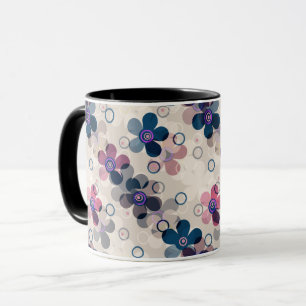 Mug Enfants abstraits mignons fleurs de dessin animé f