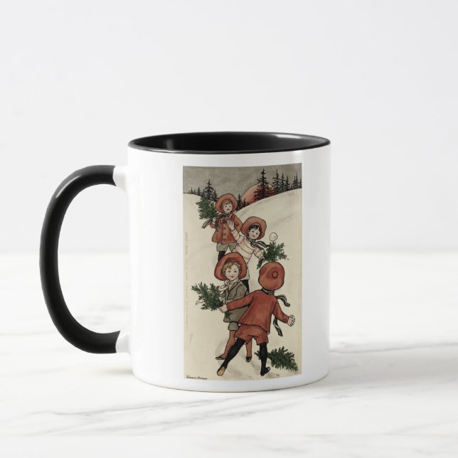 Mug Enfants avec les boules de neige de lancement de (Gauche)