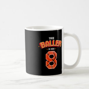 Mug Enfants Basketball Boys 8e Anniversaire Ce Baller