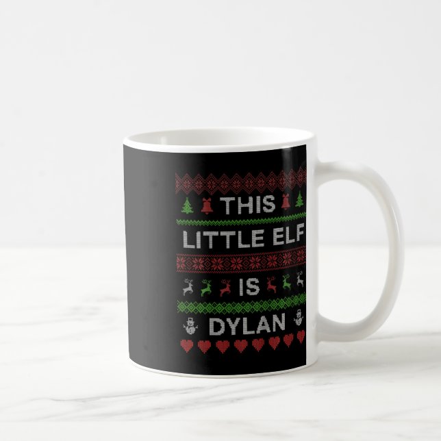 Mug Enfants Ce Petit Elfe Est Dylan Vilaine Chandail D (Droite)