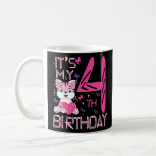 Mug Enfants C'est mon 4e anniversaire pour les 4 ans m