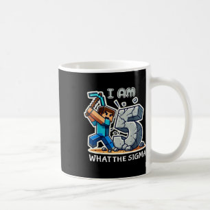 Mug Enfants de 5 ans Sigma Pixel Art Mineur Style de j