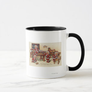 Mug Enfants de GreetingLittle de Noël sur l'établi