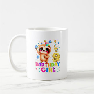 Mug Enfants de paresseux T-S de fête d'anniversaire de