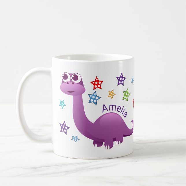 Mug Enfants Dinosaur Personnalisé (Gauche)