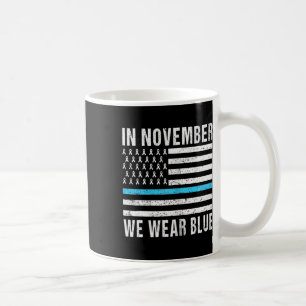 Mug Enfants En Novembre Nous Portons Blue Diabetes Sen