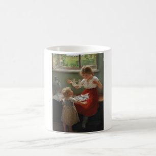 Mug Enfants Fabriquant Des Silhouettes (Enfants Mignon