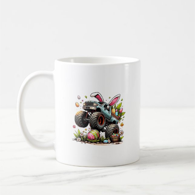Mug Enfants Garçons Joyeuse journée de Pâques Lapin Mo (Gauche)