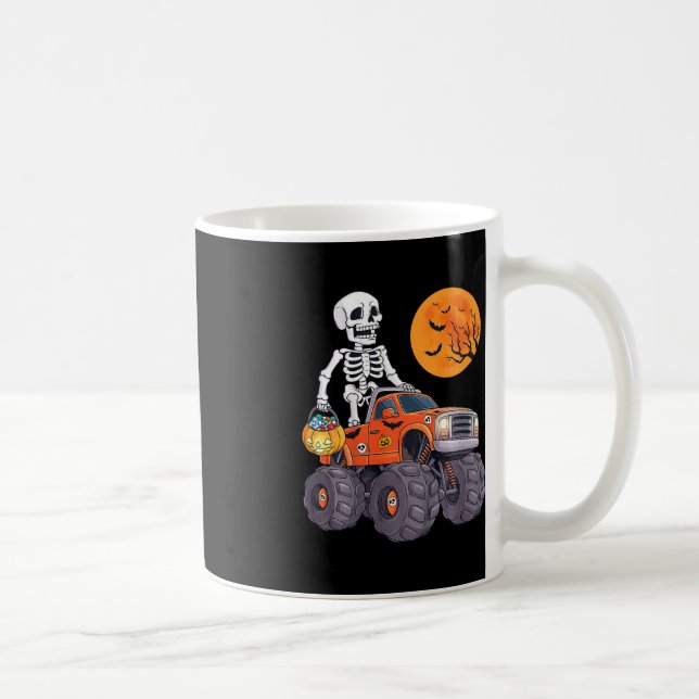 Mug Enfants Halloween Skeleton équitation Monster Cami (Droite)