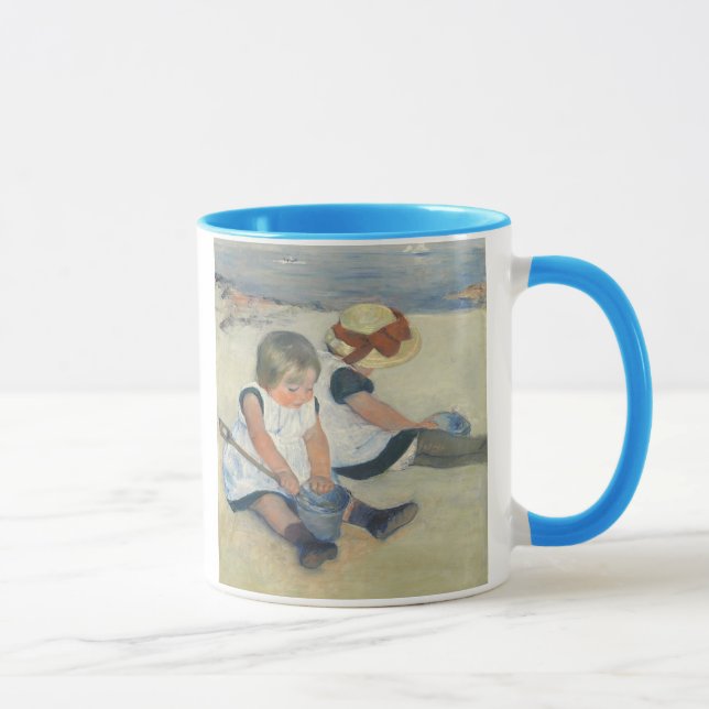 Mug Enfants jouant sur la plage, 1884 (Droite)