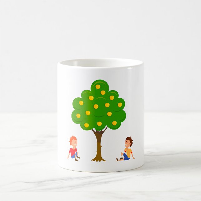 Mug Enfants joueurs assis sous un pommier (Créateur téléchargé)