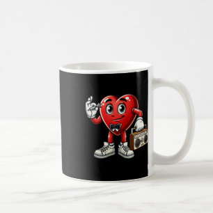 Mug Enfants Mens Retro 80s 90s Disco Danser Coeur Vale