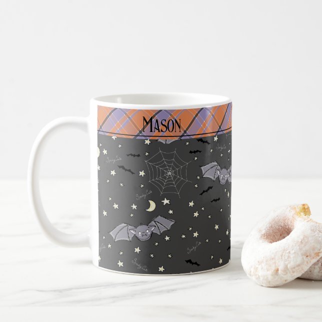 Mug Enfants Mignon Épouvantable Noir (Avec donut)