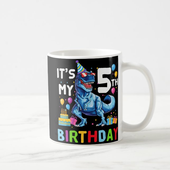 Mug Enfants Monster Camion 5e anniversaire garçon 5 an (Droite)
