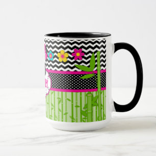 Mug Enfants Panda Bear Monogramme Nom personnalisé